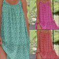 thumbnail image 3 of Vestido camisola con estampado floral Vestido sin mangas de verano Vestido con tirantes que combina con todo con cuello en U, 3 of 4