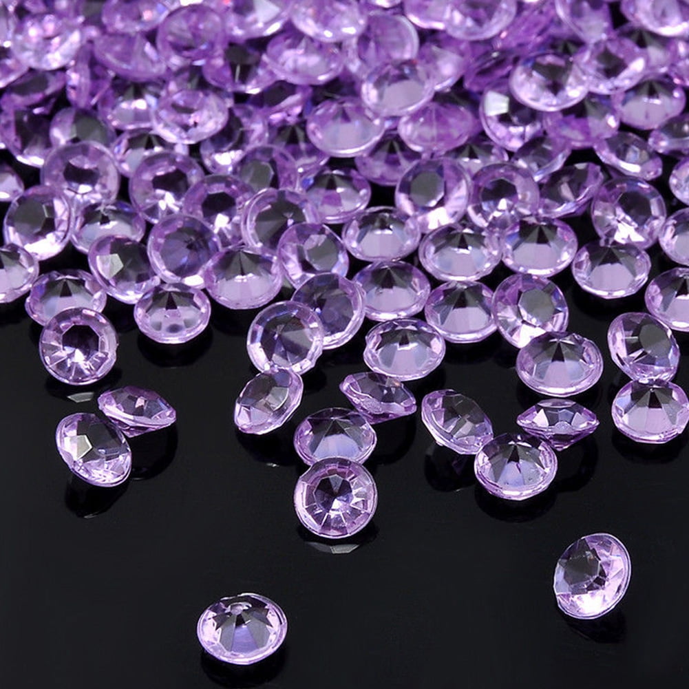 Acrylic Clear and Multi Faceted Scatter Crystals For Party Glamour,Craft,Decor 