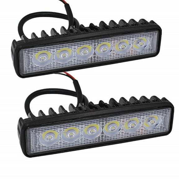 18W Motorcycle LED Light Driving Spotlight 800LM 6500K‑7500K White