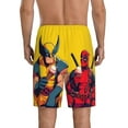 thumbnail image 3 of Wolverine Pajama Shorts for Men, Summer Graphic Lounge Pajama Bottoms Soft Sleep Pjs Pants with Drawstring & Pockets, 3 of 8