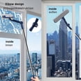 thumbnail image 4 of in 1 Window Cleaner - Telescopic Window Cleaner - Window Cleaner - Window Squeegee - Window Cleaning Tool - Rotating Squeegee - Extendable up to 120 cm - Ideal for windows, mirrors, showers - Blue, 4 of 6