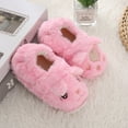 thumbnail image 6 of ZHUASHUM Shoes For Boys And Girls Childrens Girl Cotton Slippers Cute Cartoon Cat Ear Warm Indoor Non Cotton Slippers Pink.Size 3.5-4.5 Years, 6 of 9