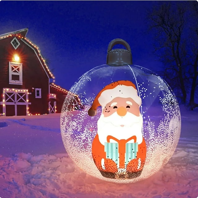 Outdoor Christmas Inflatable Decorated Ball,Giant Christmas Ball Inflatable Ball Christmas Tree Decorations,Outdoor Decorations Holiday Inflatables Balls DecorationAH397