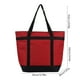 thumbnail image 3 of Bolsa Térmica Aislante para Picnic - Gran Capacidad de 39 L, Forro Térmico Impermeable, Tejido de Poliéster Resistente para Camping, Playa y Actividades Al Aire Libre (Negro/Rojo/Gris), 3 of 6