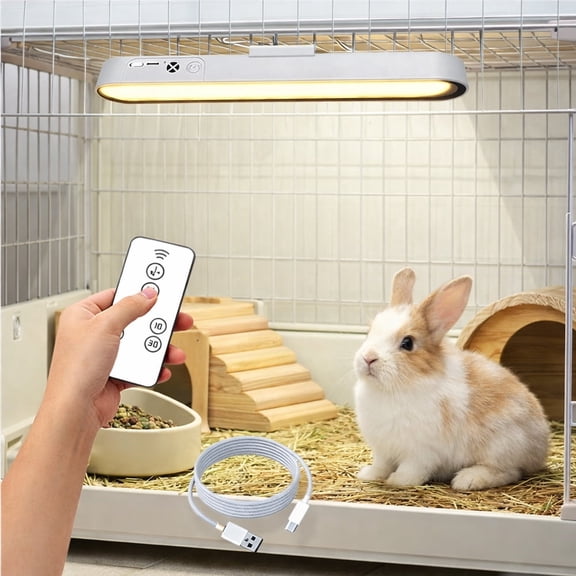 Rabbit Cage Light Rabbit Lighting LED Pet Light for Rabbit Hamster Guinea Pig Pet Cage