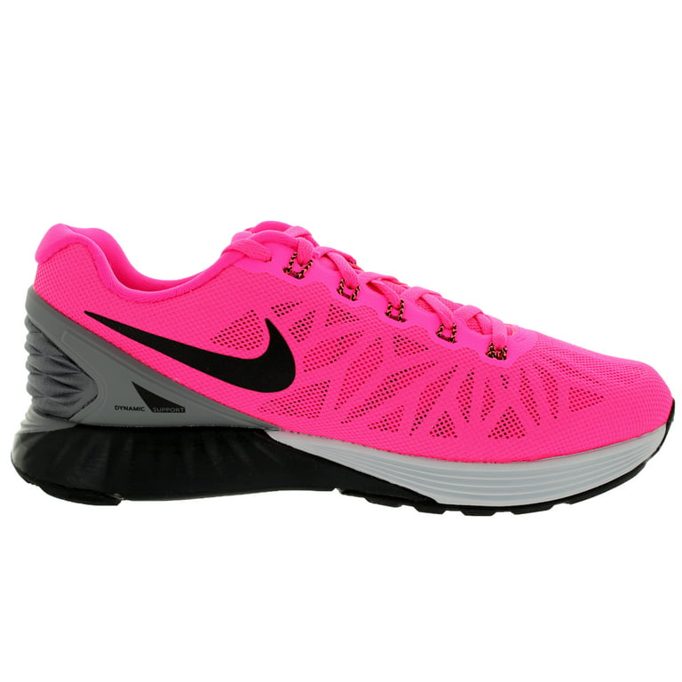 Nike Women's Lunarglide 6 Hyper Pink/Blk/Pr Pltnm/Cl Gry Running Shoe 9 US - Walmart.com
