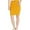 Mustard, variant on YDX Smart Jeans Juniors Denim Skirt for women knee high basic 5 pocket, Cute White, Small
