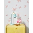 thumbnail image 3 of Butterfly Removable Vinyl Wallpaper by Barbie - Pinks on White, 3 of 3