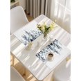 thumbnail image 5 of Blue Teal Eucalyptus Placemats Set of 8, Weeping Botanical Leaf Watercolor Placemats for Dining Table, Place Mats for Kitchen Tabletop, Waterproof Wipeable Dining Table Mats Set, 5 of 9