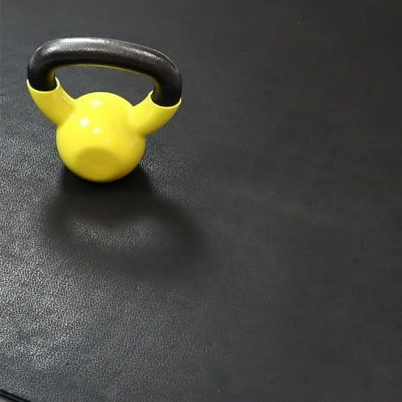 Rubber-Cal Revolution Interlocking Rubber Floor - 12mm x 36 in x 36 in Rubber Tiles - Black - 1 Pack