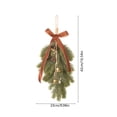 thumbnail image 4 of Aurorax Christmas Wreaths for Front Door,Indoor Christmas Wreath Decorations with Bells Bows Berries Green Pines Branches Farmhouse Hanging Wall Decor for Mantel Window, 4 of 6