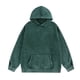 thumbnail image 3 of MHFRRA Sudadera con Capucha de Peso Pesado, Lavada, Suave y Cálida, con Bolsillo Frontal para Uso Informal Verde, 3 of 3