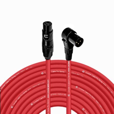 Coluber Cable - Balanced XLR Cable Female to Right Angle XLR Male Connector
