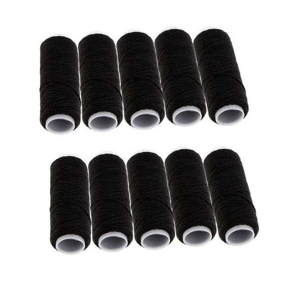 10 unidades, 50 mters, pantalones de cuero, manta de tela, cojín de negro Zulema Hilo de coser