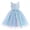 Blue, variant on Toddler Girls Rainbow Tulle Birthday Dress Sequin Pageant Dress V-Neck Kids Birthday Princess Party Dress, Toddler Formal Ball Gown Rainbow Purple