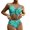 Mint Green, variant on Gubotare Women'S Bikini Swimsuits Womens High Waisted Swimsuits with Boy Shorts Brazilian Triangle Top Stripes Halter Bikini Two Piece Bathing Suits,Purple M