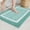 Green and White, variant on DISEN Gray Bathroom Rugs - Absorbent, Non Slip, Soft, Washable, Quick Dry, 16"x24" Small Light Grey and White Bath Mats for Bathroom, Microfiber Shower Mat Bath Rug Bathroom Carpet
