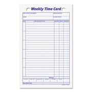 TOPS Weekly Handwritten Time Cards - 100 per pack