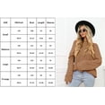 thumbnail image 4 of Womens Sweaters Pullover Oversized Deep V Neck Off Shoulder Tops Long Sleeves Loose Knit Sweater, 4 of 6