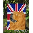 thumbnail image 3 of Carolines Treasures SS4944GF Chow Chow with English Union Jack British Flag Garden Flag Garden Size multicolor, 3 of 5