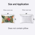 thumbnail image 5 of Hibiscus Flowers Pillow Cover 12x20 inch Summer Colorful Hawaiian Tropical Plants Palm Leaf Pillows Decorative Throw Pillows Farmhouse Decor for Home Cushion Case, 5 of 6