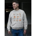 thumbnail image 2 of Celestial Zodiac Emoji - Astrology Horoscope Constellation Men's Sweatshirt, 2 of 4