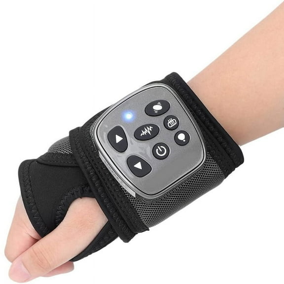 Electric Heated Wrist Massager Rechargeable Hand Massager Bracer Hand Joint Vibration Relaxation Treatments Air Compression