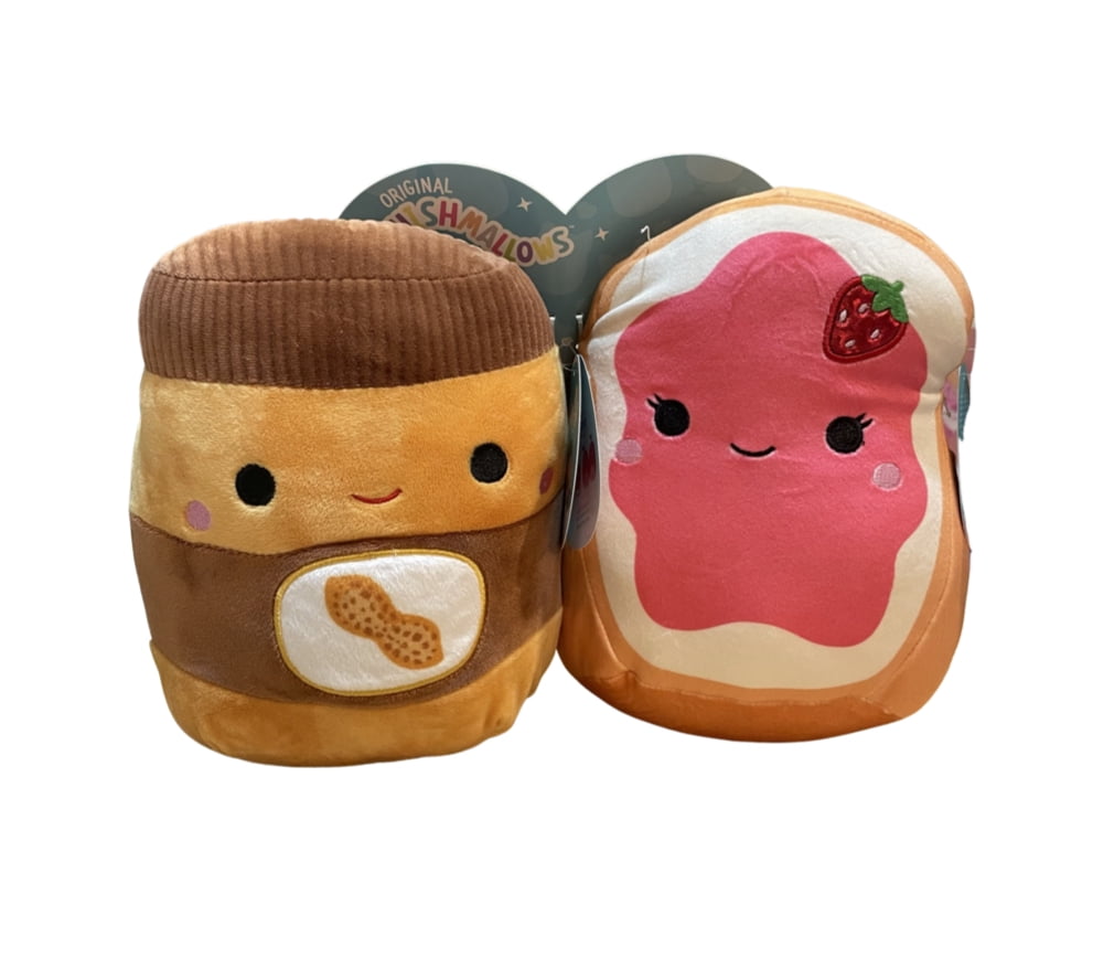 Squishmallows 8" Brizby and Iman the Peanut Butter and Jelly Toast