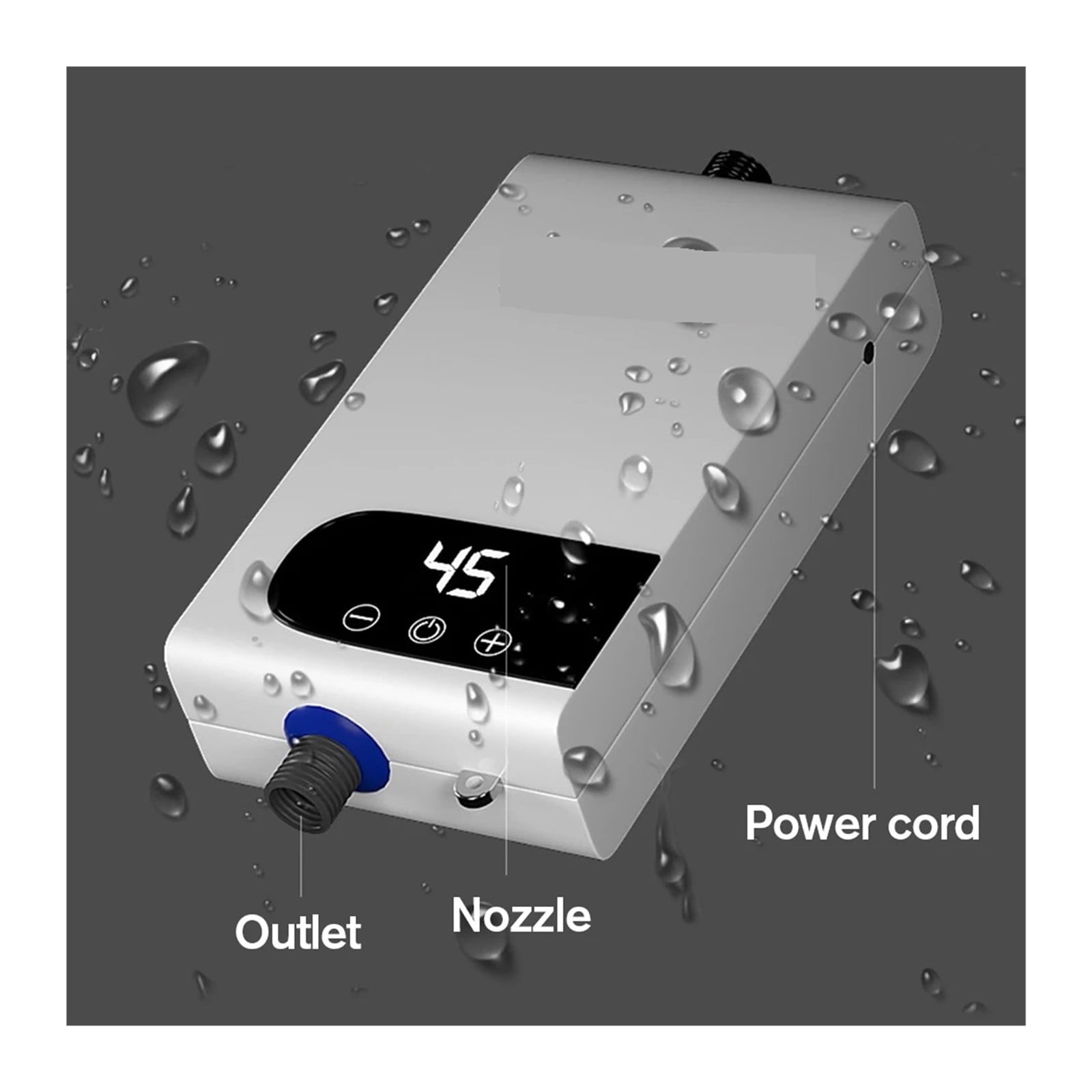 Instant Electric Water Heater 3500W Household Mini Small Frequency Conversion Constant Temperature Bath Shower Artifact ,Safety Protections
