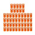 thumbnail image 3 of 50 piezas de cubiertas para postes de cercado de trampolines, protectores de extremo, reparación de redes de trampolines Naranja, 3 of 8