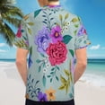 thumbnail image 6 of High Quality Hawaiian Shirts for Men Short Sleeve Aloha Beach Shirt Floral Summer Casual Button Down Shirts Blouses VHBJC6, 6 of 7