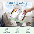 thumbnail image 5 of A8 Waterproof Pill Organizer Set, Reusable Pouches Large Waterproof Pill Set 14 Color Coded, Travel Pouch in 3 Ring Binder A8 Pills Zippered Organizer Portable for Purse Daily(Green,14 Bags), 5 of 8
