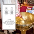 thumbnail image 3 of 2pcs Holy Water Bottle Glass Baptism Water Container with Random Pattern, 3 of 6
