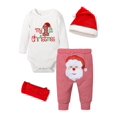 thumbnail image 1 of Conjunto para Bebé Abbence Mi Primer Navidad 4 Piezas 6-9 Meses, 1 of 6