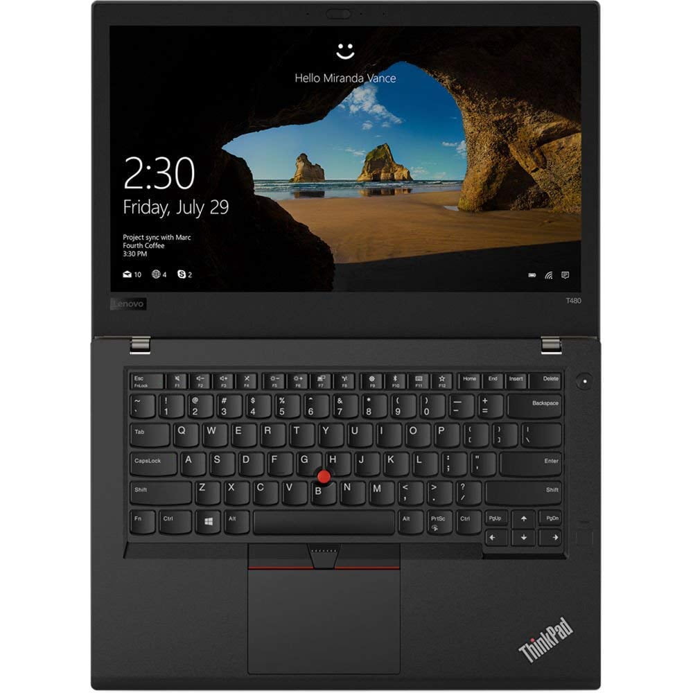 Lenovo ThinkPad T490 20N20008US 14" Notebook - 1366 X 768 - Core i5 I5-8265U - 8 GB RAM - 256 GB SSD - Glossy Black - Windows 10 Pro 64-bit - Intel UHD Graphics 620 - Twisted Nematic (TN) - Engli