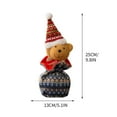 thumbnail image 4 of Herrnalise Christmas Gift Doll Bags with Drawstring,Xmas Gift Bag 3D Design Fabric Christmas Candy Bags with Santa Claus,Snowman,Elk,Bear Styles for Kids Holiday Birthday Christmas Party, 4 of 7