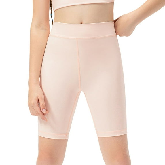 Little Girls Sprots Shorts Kids Athletic Shorts Big Girls Yoga Biker Dance Running Shorts 5-9Y