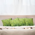 thumbnail image 3 of Ambesonne Green Throw Pillow Cover 4 Pack, Nature Scenery Close up Scene, 16", Apple Green, 3 of 6