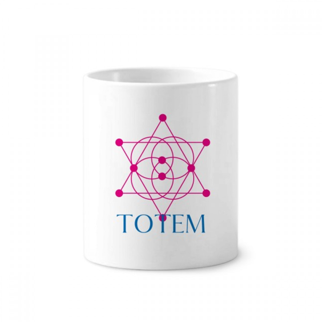 Cepillo de dientes titular de la pluma Mug de ceramica blanca taza 350ml