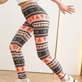 thumbnail image 7 of WAYUTE Girls Stretch Printed Leggings Milk Silk Soft Pants Thin Long Tights with Leopard Star Pattern Vacation Outfits, 7 of 7