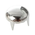 thumbnail image 2 of 1000X Copper 8mm Silver Round Cone Punk Decoration Silver, 2 of 5