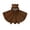 Brown, variant on Girls Boys Hooded Cloak Kids Sherpa Fleece Fuzzy Button Adorable Fall Winter Warm Poncho Brown Size 2-3 Years