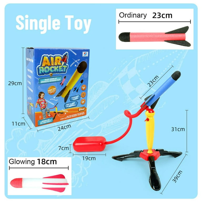 Children Outdoor Air Rocket Foot Launcher Toy Eva Foam Cotton