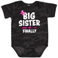 thumbnail image 3 of Inktastic Big Sister Finally with Bow and Arrow Girls Baby Bodysuit, 3 of 5