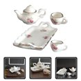 thumbnail image 3 of 1 Set of Play Tea Set for Toddler Miniature Teaware Prop Ceramic Small Tea Set Mini House Accessories, 3 of 8