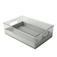 The Home Edit Clear Plastic Hair Tool Storage Bin with Silicone Insert