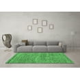 thumbnail image 3 of Ahgly Company Indoor Square Abstract Emerald Green Modern Area Rugs, 6' Square, 3 of 4