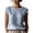 Blue, variant on Women's Classic Loose Fit Sleeveless Lace Blouse with Round Neck for Everyday and Travel, White, XL