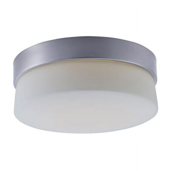 Flux-20W 1 LED Round Flush Mount-9 Inches Wide by 4 inches high