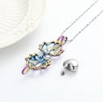 thumbnail image 4 of Personlized Lotus with Heart Urn for Ashes Cremation Jewelry for Ashes Urn Necklace Lockets for Human Ashes Pet Ashes Necklace, 4 of 5